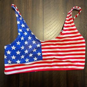 USA Flag Swim Top